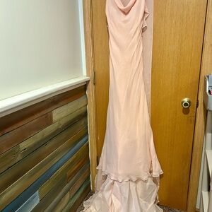 Vintage Vera Wang Peach Evening Dress